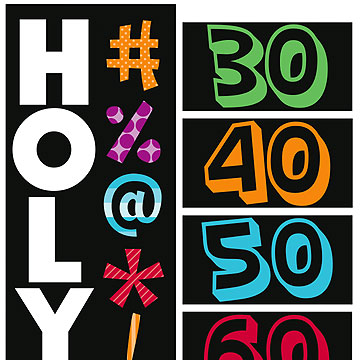 HOLY BLEEP BIRTHDAY PARTY PERSONALIZE BANNER